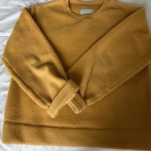 Everlane Yellow fleece sweater